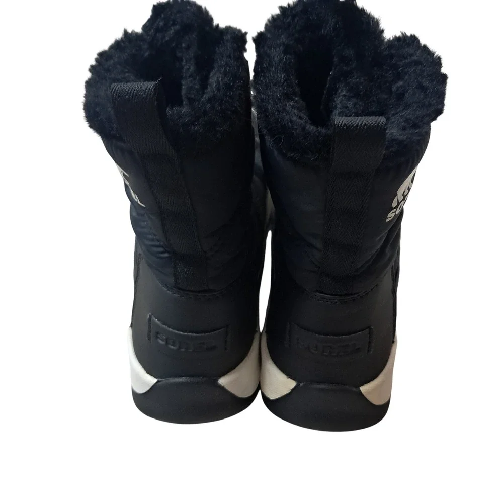 Sorel Whitney II Short Lace Boots Women 7 Black Snow Waterproof Winter Outdoors